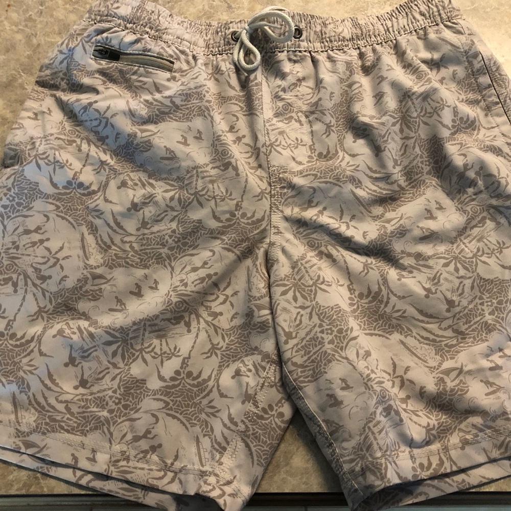 O'Neill Gray Patterned Men's Swim Board Shorts